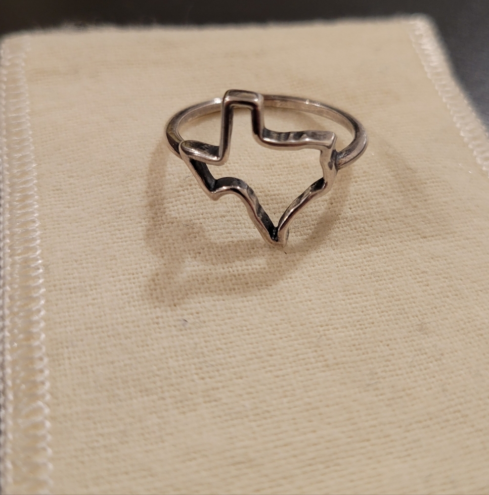 Size 10 James Avery Texas Forged Ring